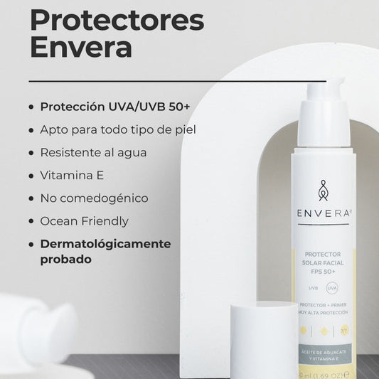Protector solar con color medium de Envera