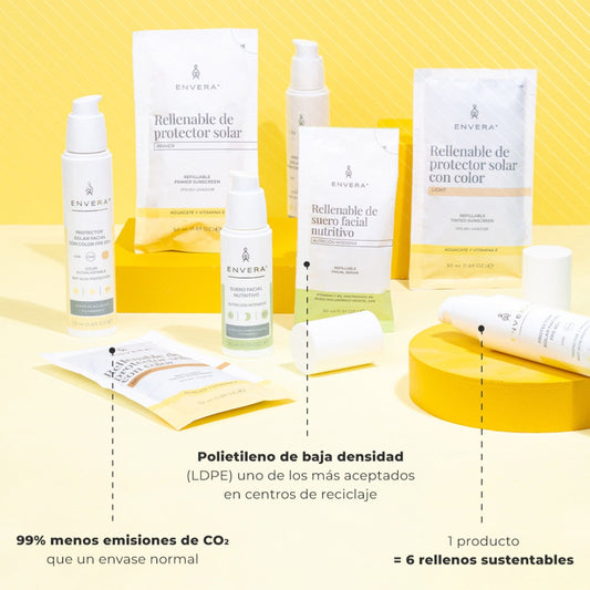 Rellenable de protector solar + primer x Envera