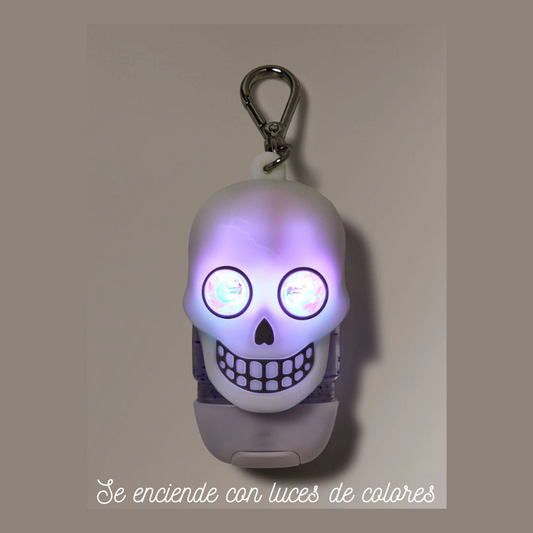 Holder para gel antibacterial Light-up Skull