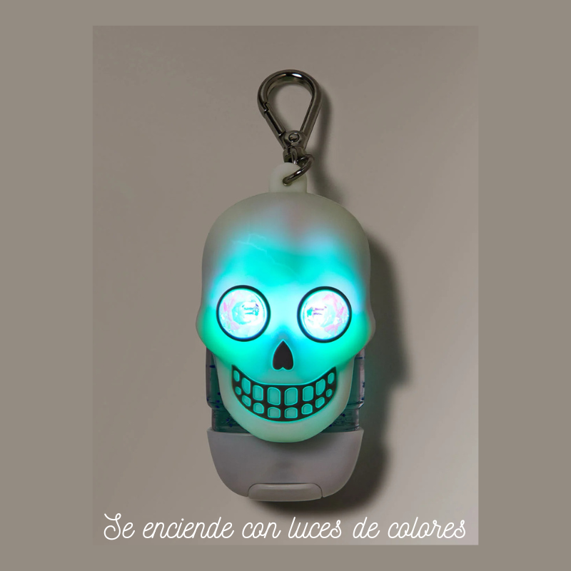Holder para gel antibacterial Light-up Skull