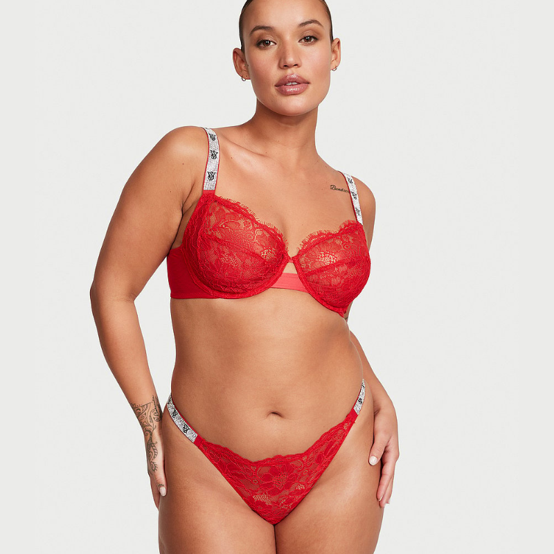 Brasileña de encaje con tira brillante | Very Sexy