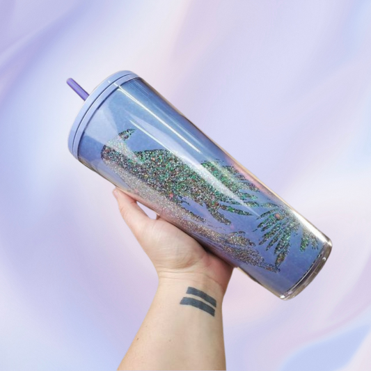 Periwinkle Raven Glow in the Dark Cold Cup x Starbucks