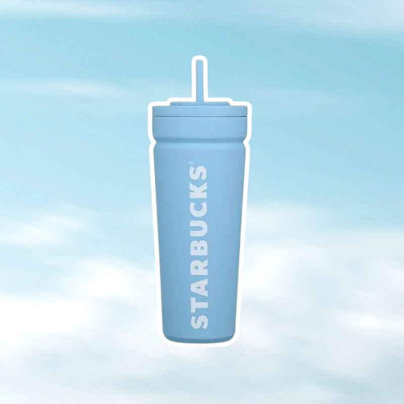 Pastel Blue Vacuum Seal Cold Cup x Starbucks