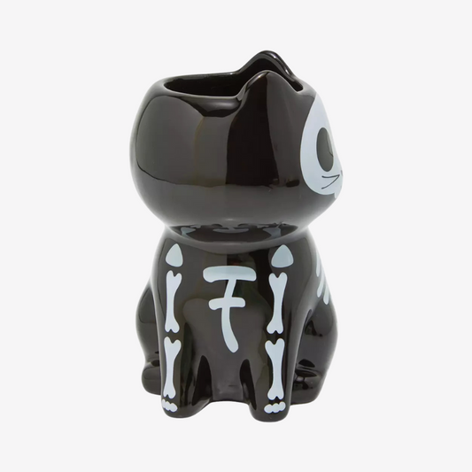 Taza con figura de Esqueleto de Gato