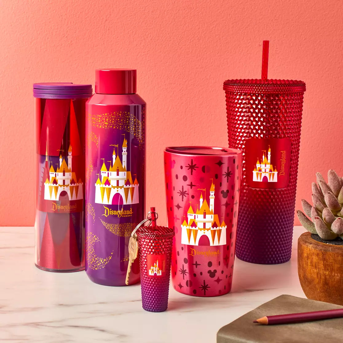 Walt Disney World Red/Pink Tumbler x Starbucks