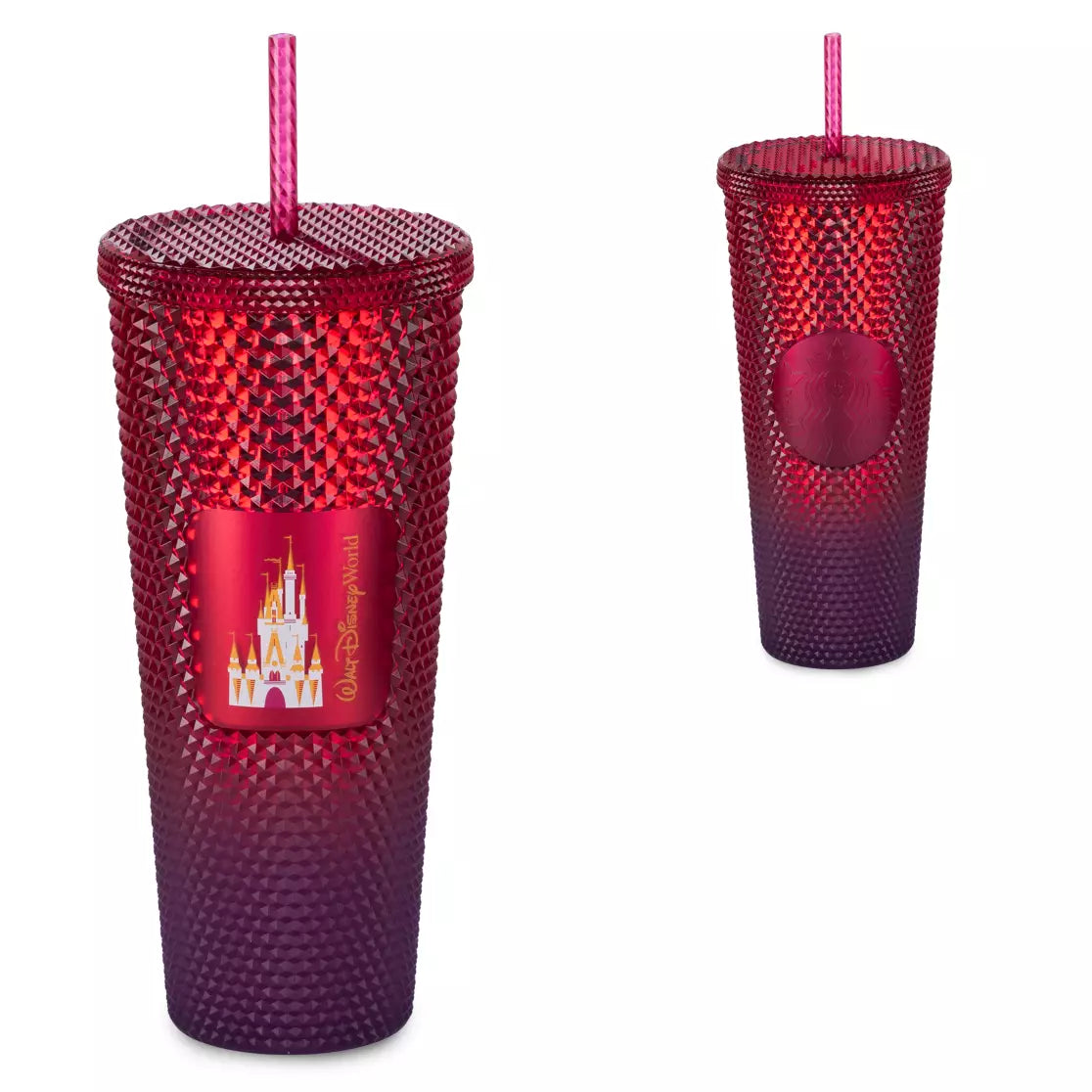 Walt Disney World Red/Pink Tumbler x Starbucks