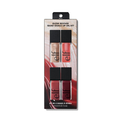 Glow Reviver Quad Goals Lip Oil Kit | Elf Cosmetics