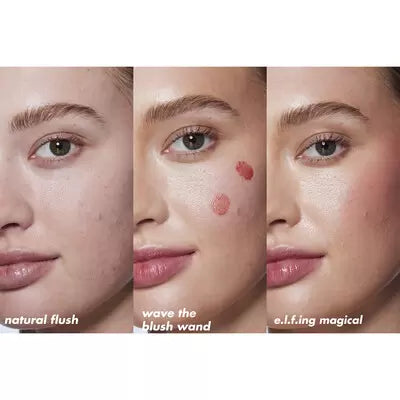 Halo Glow Blush Beauty Wand Berry Radiant x Elf