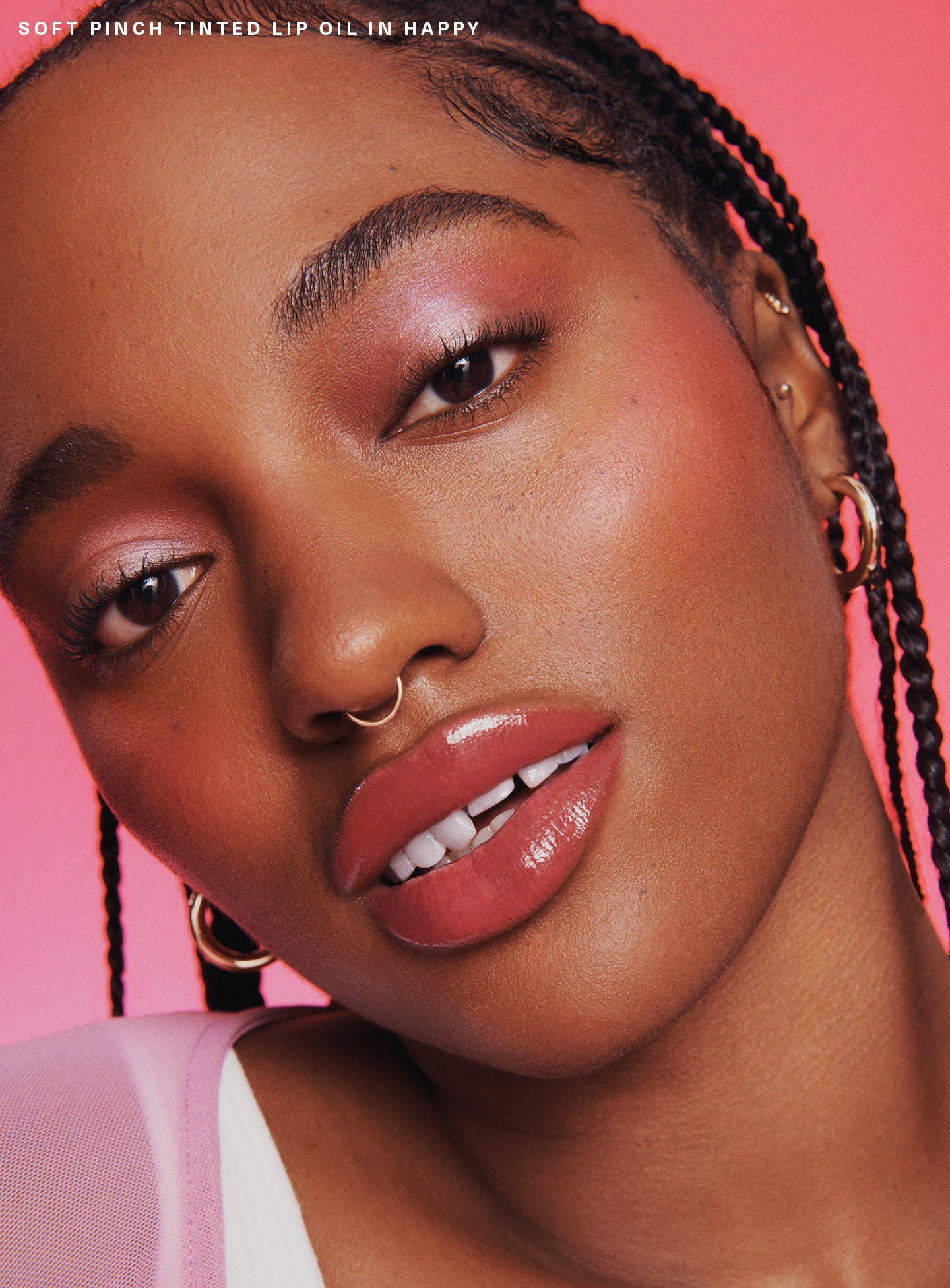 Soft Pinch Tinted Lip Oil Happy | Rare Beauty