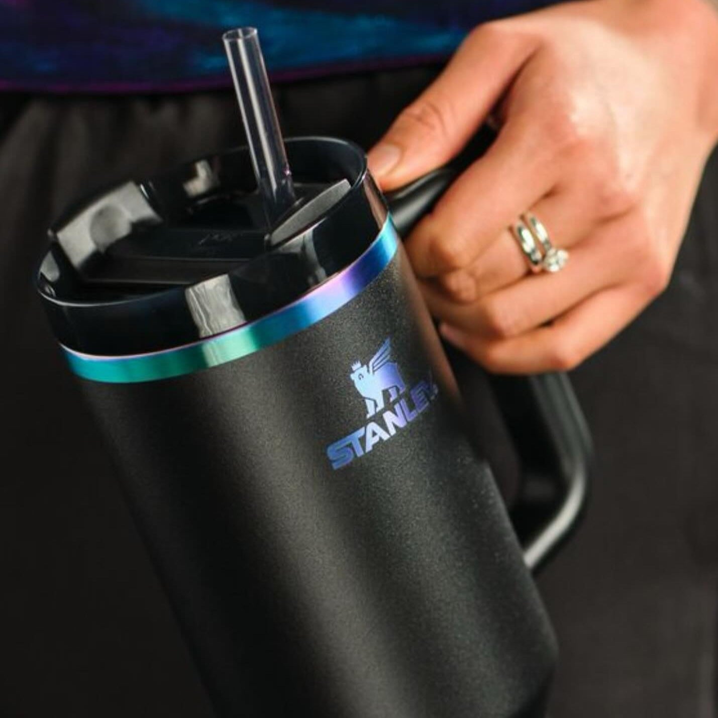 The Black Chroma Quencher H2.0 FlowState™ Tumbler x Stanley
