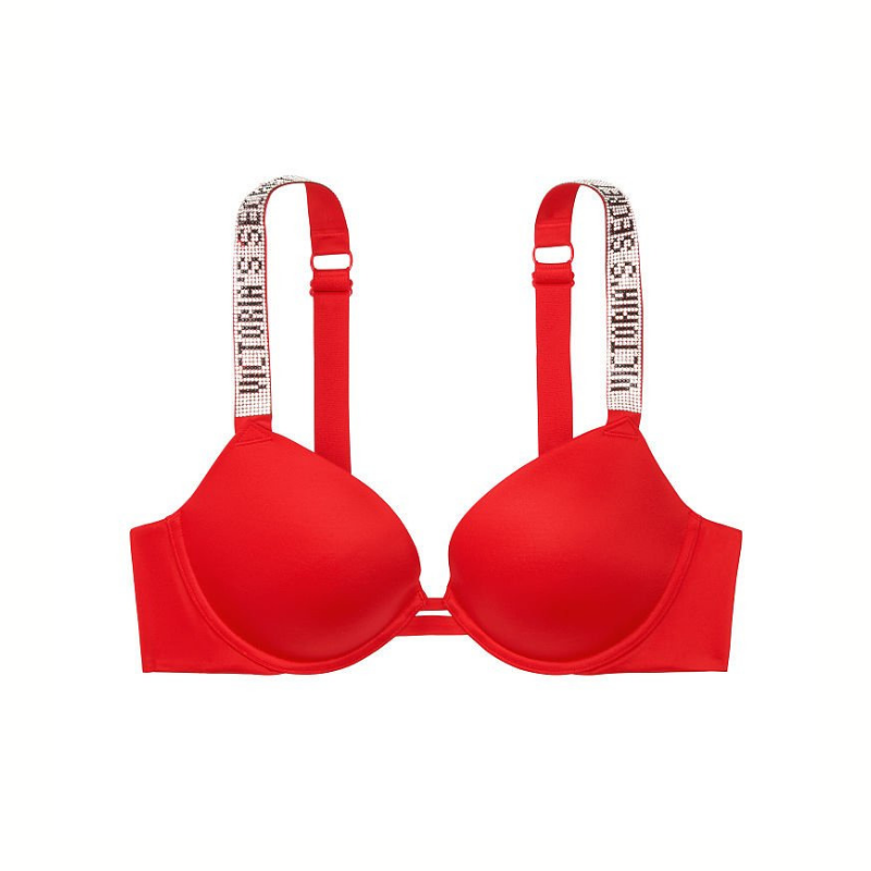 Sujetador push up con tirantes brillantes | Very Sexy