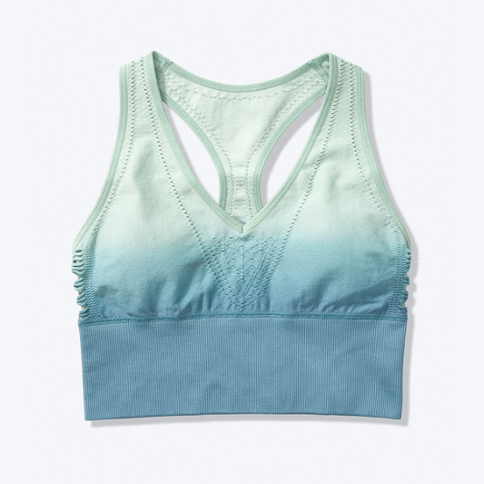 Top deportivo sin costuras con forro ligero
