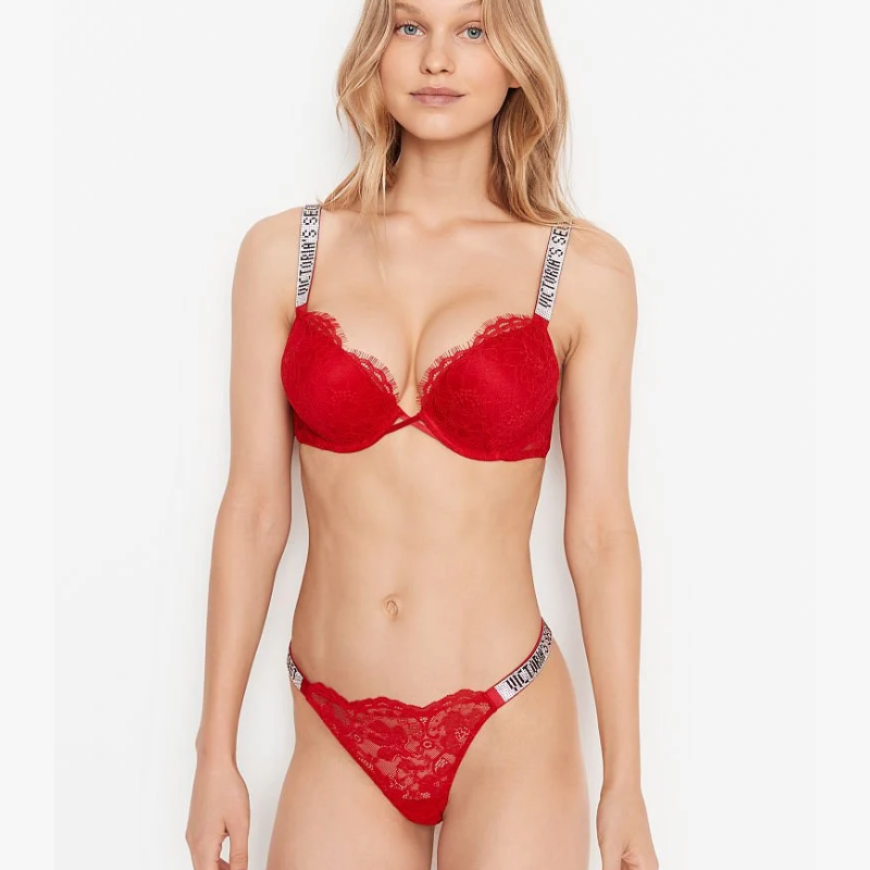 Tanga de encaje con tiras brillantes Bombshell | Very Sexy