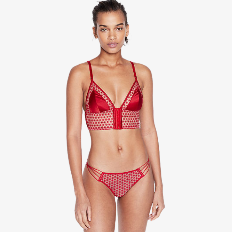 Bralette largo de malla Starburst | Very Sexy