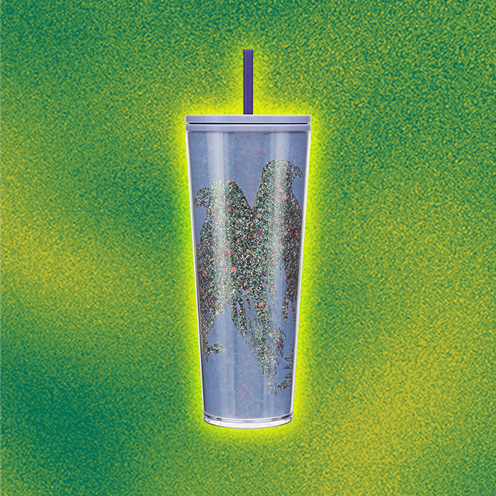 Periwinkle Raven Glow in the Dark Cold Cup x Starbucks