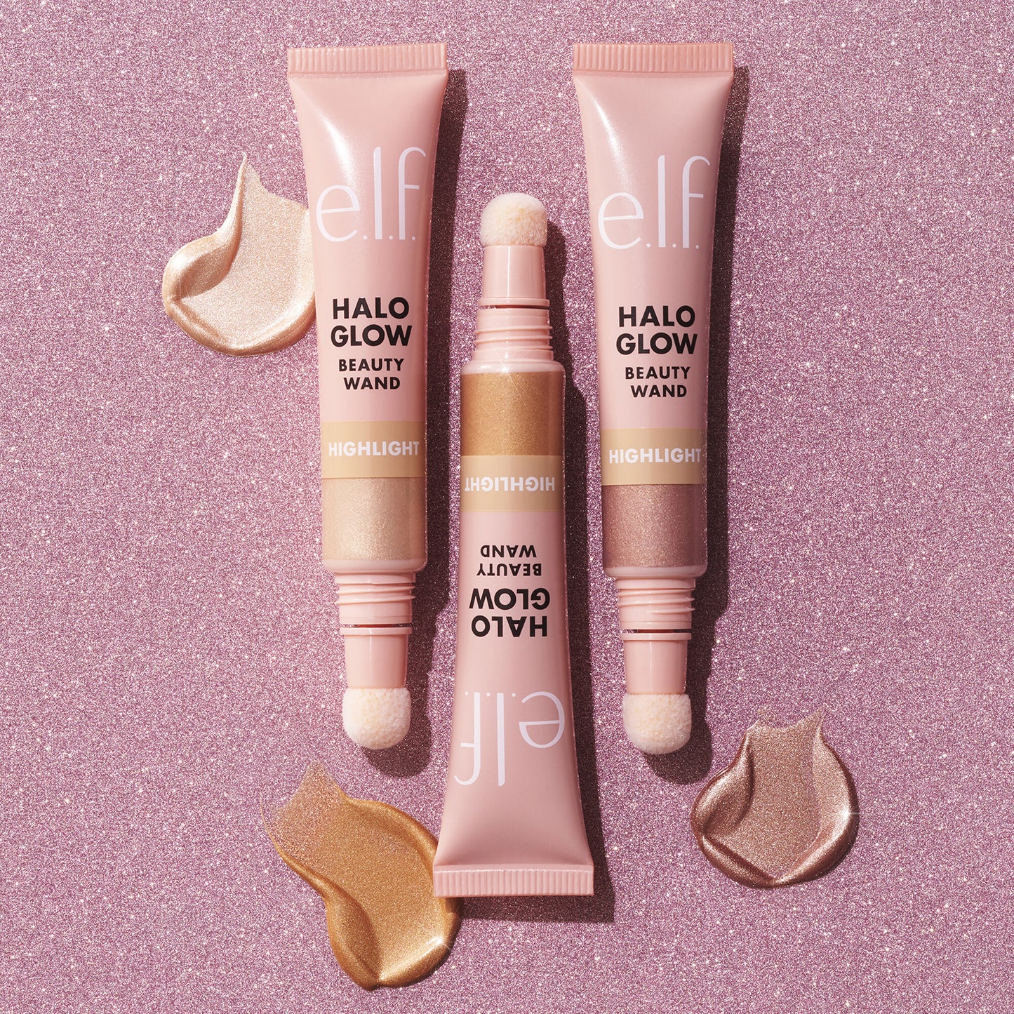 Halo Glow Highlight Beauty Wand Rose Quartz x Elf