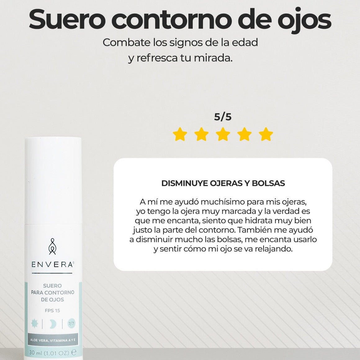 Suero contorno de ojos x Envera