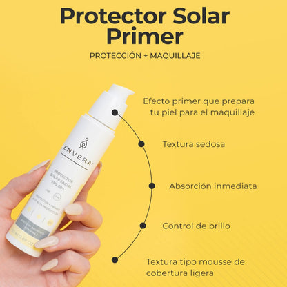 Protector solar + primer de Envera