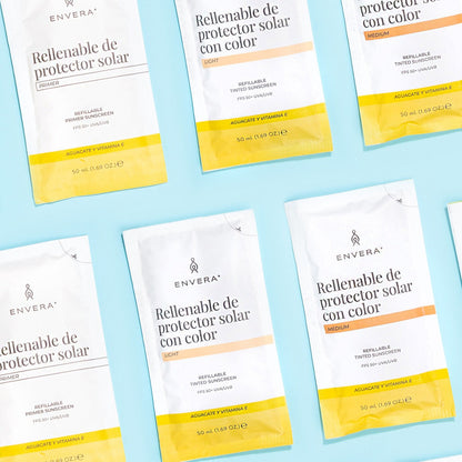 Rellenable de protector solar + primer x Envera