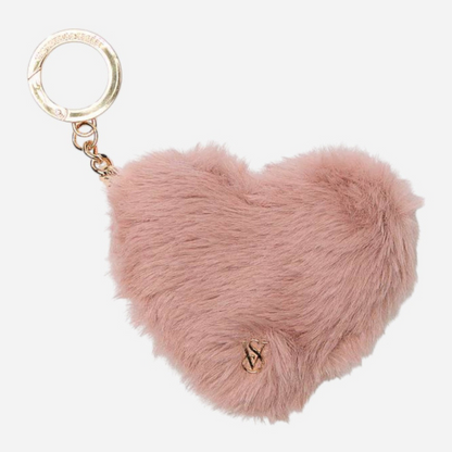 Llavero monedero con forma de corazón "Pink Cozy"