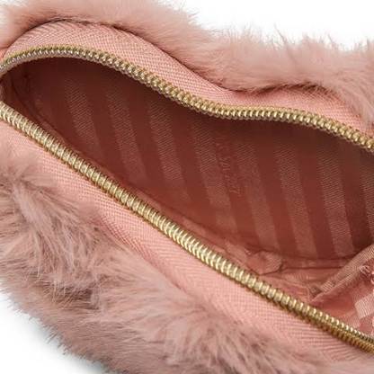 Llavero monedero con forma de corazón "Pink Cozy"