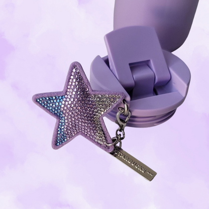 Lilac Stainless Steel Star Keychain Tumbler x Starbucks