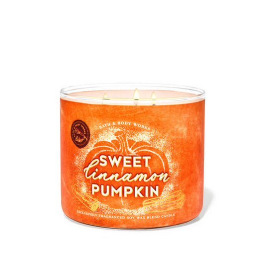 Vela de 3 mechas Sweet Cinnamon Pumpkin