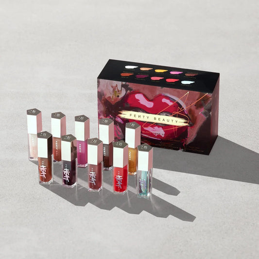 PREVENTA The Gloss Bomb Vault Full-Size Universal Lip Luminizer 10-Piece Set | Fenty Beauty