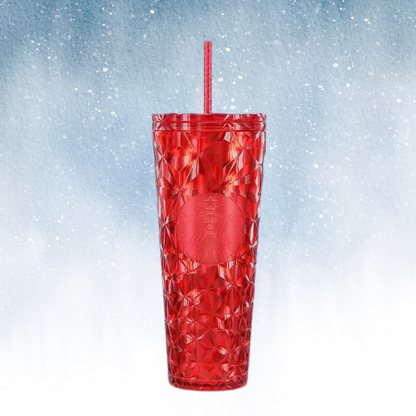 Poinsettia Red Prism Tumbler x Starbucks