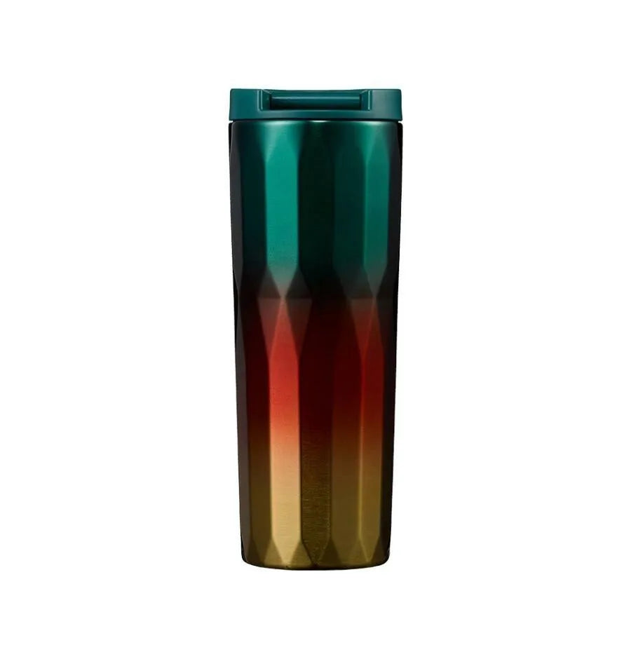 Green/red gradient stainless steel tumbler x Starbucks