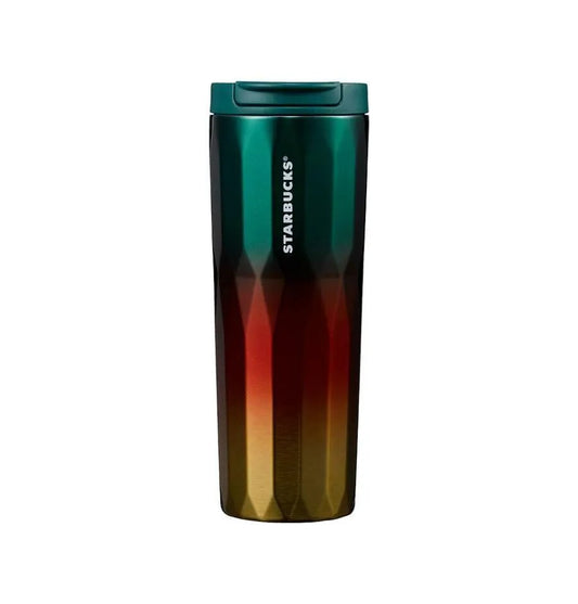 Green/red gradient stainless steel tumbler x Starbucks