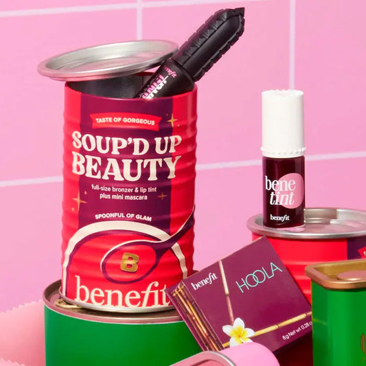 PREVENTA Soup'd Up Beauty - Benetint, Hoola Bronzer and Mini BADgal BANG! Trio | Benefit Cosmetics