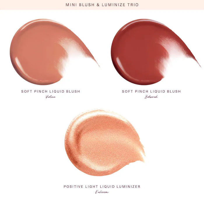 PREVENTA Mini Blush and Luminize Trio | Rare Beauty