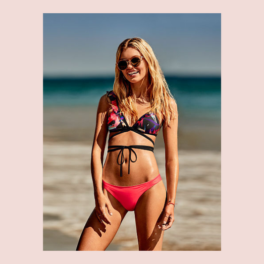 Traje de baño de dos piezas x Pink