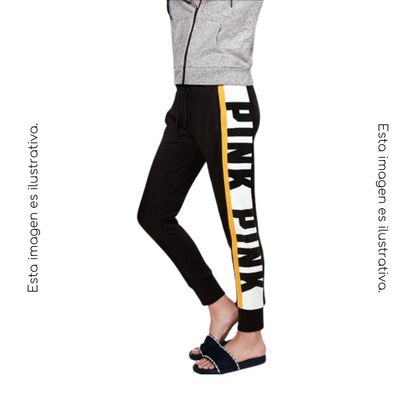 Jogger con logo para correr x Pink