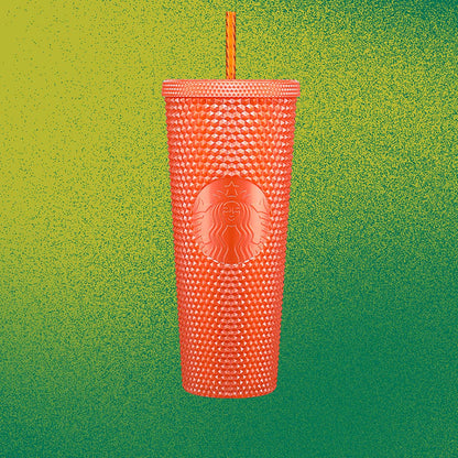 Orange Bling Cup Studded x Starbucks