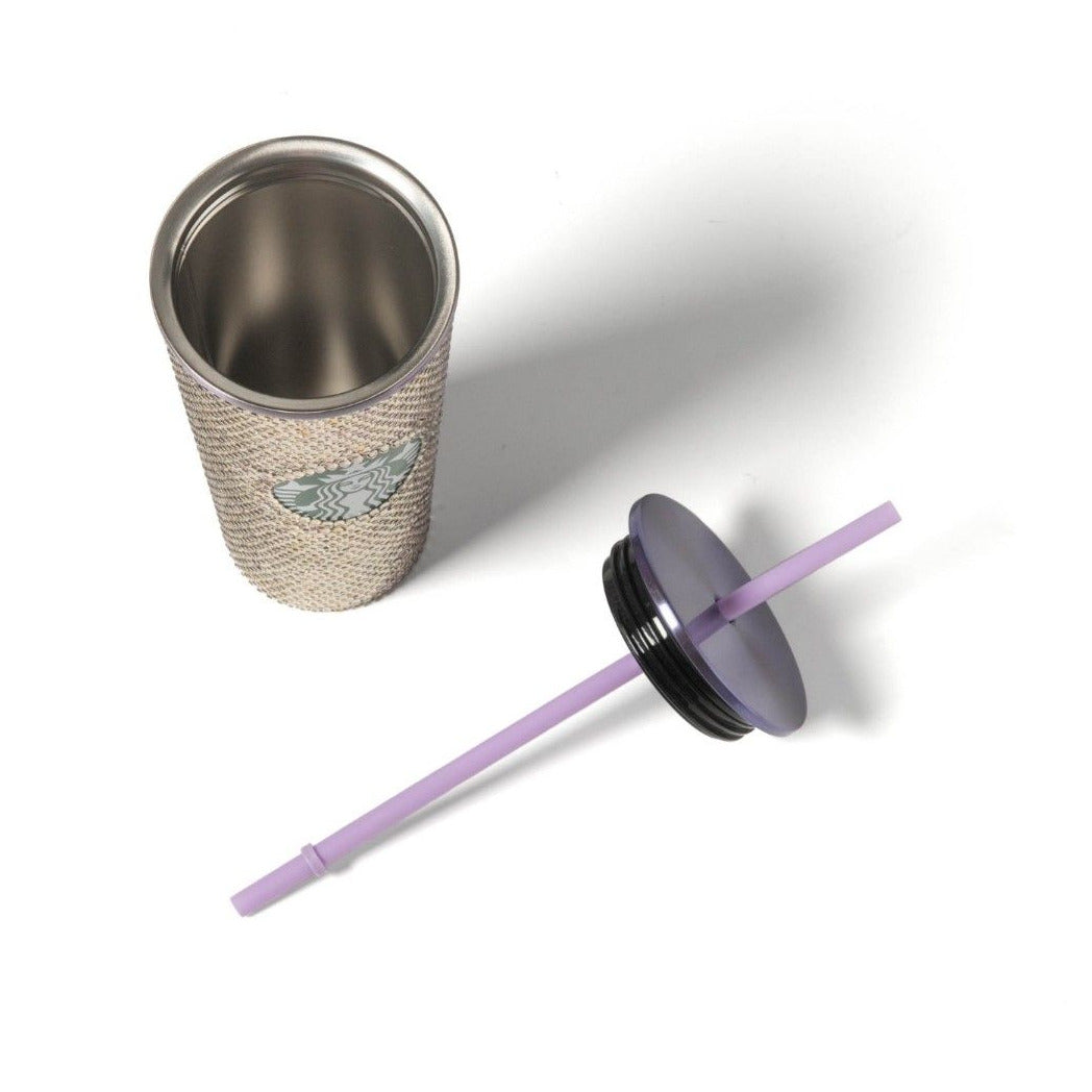 Limited Edition Purple Rhinestone Stainless Steel Cold Cup x Starbucks