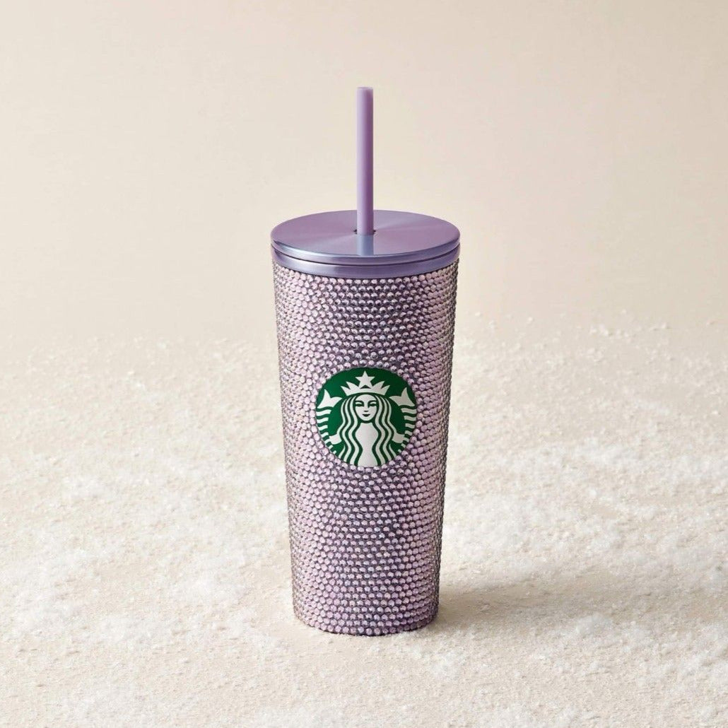 Limited Edition Purple Rhinestone Stainless Steel Cold Cup x Starbucks